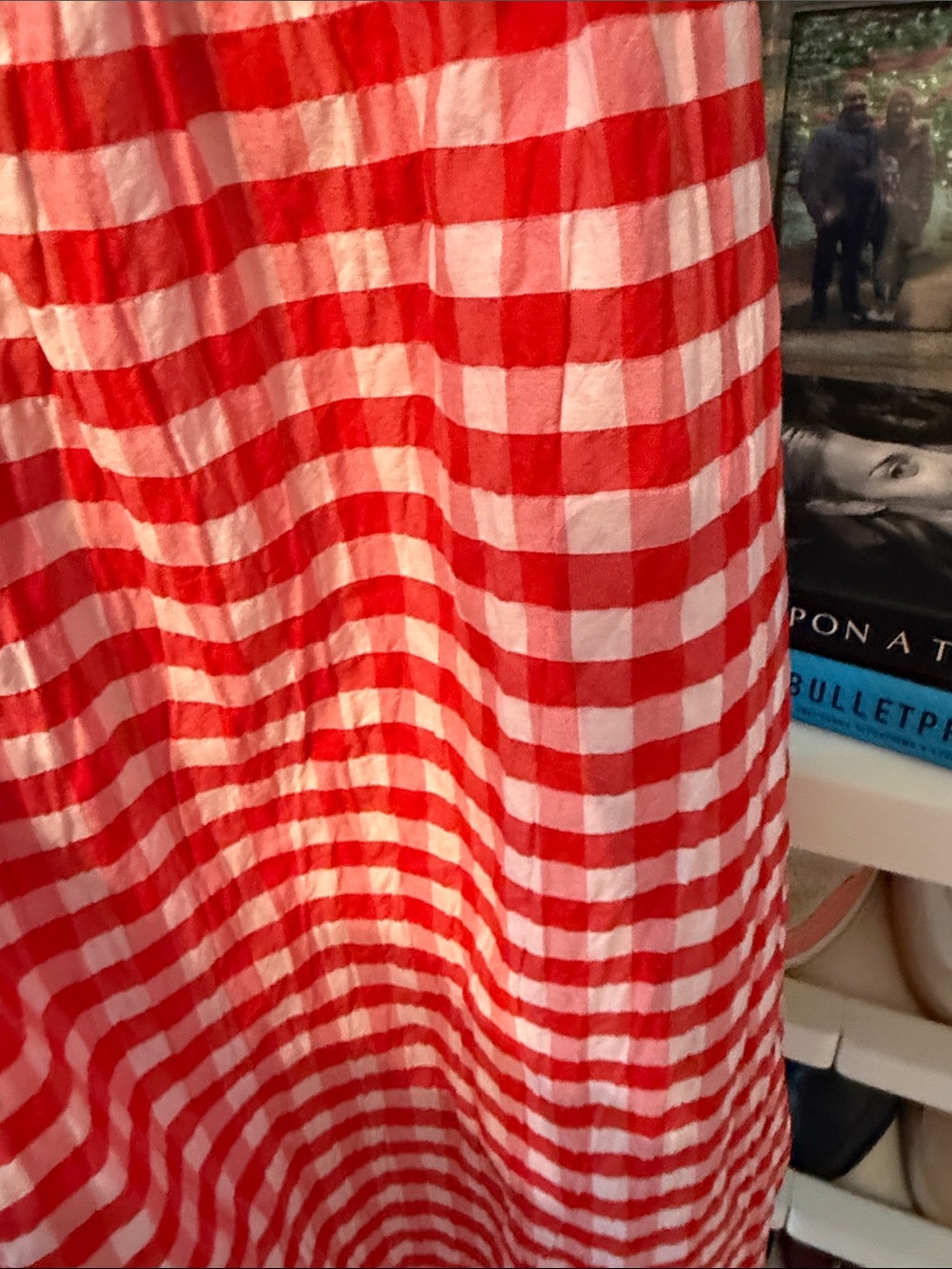 Universal Thread Red and White Gingham Maxi Skirt - Picture 4 of 9